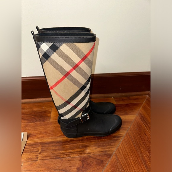 Burberry Rubber boot with vintage check upper - Picture 5 of 8